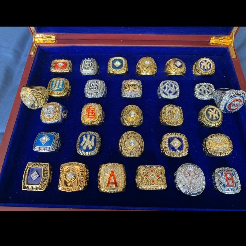 29 brand new MLB championship rings